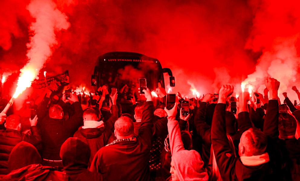 Vergangenen Samstag gab es nachts schon einen besonderen Empfang für die Aufsteiger.