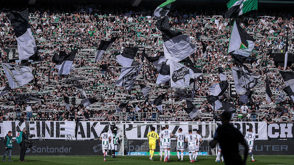 Nur ein kleiner Teil der Gladbach-Fans rechnet noch mit einem einstelligen Tabellenplatz