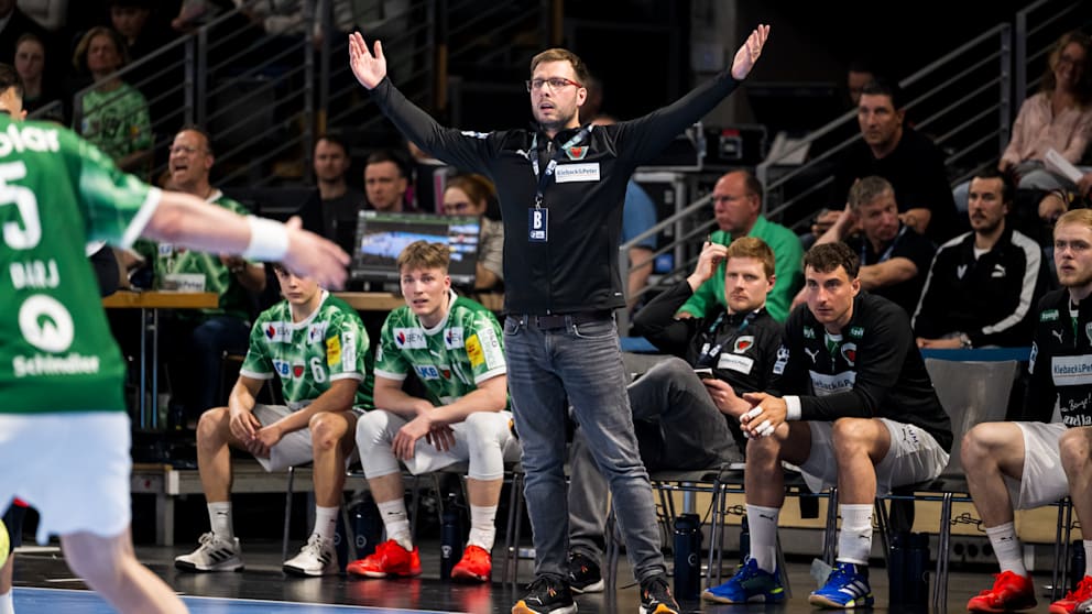 Jaron Siewert (31) sah engagierte Füchse, aber mit dem Angriff im Spiel gegen ThSV Eisenach nicht zufrieden