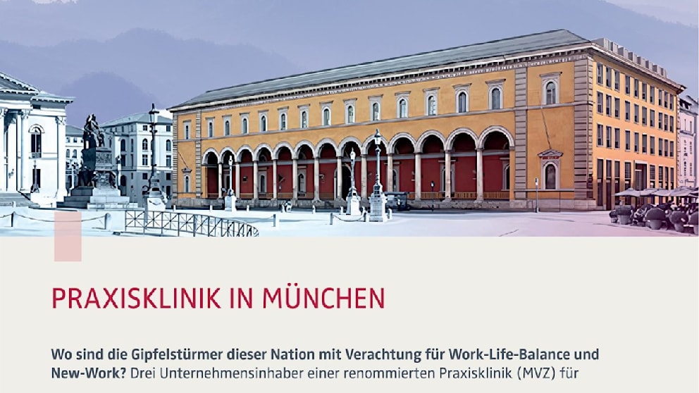 Eine Samenspende-Klinik an der noblem Münchner Maximilianstraße sucht Personal, das „New Work“ verachtet