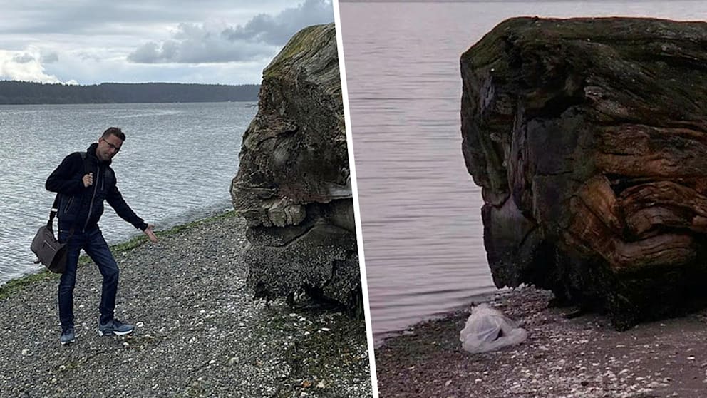 Der Mord an Laura Palmer (r.) fesselte Millionen Zuschauer auf der ganzen Welt. BILD-Reporter Konstantin Marrach (l.) fand jetzt den Ort im Nordwesten der USA, an dem die berühmte TV-Leiche entdeckt wurde