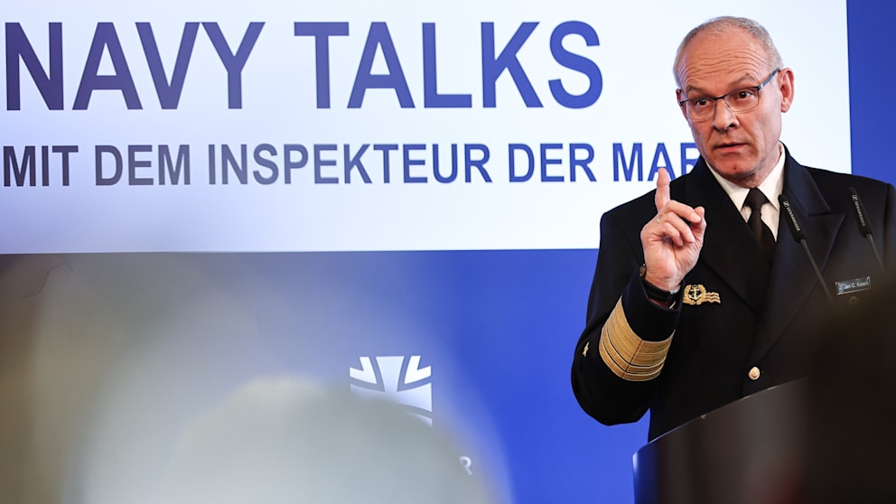 Inspekteur der Marine, Jan Christian Kaack (62) bei den „Navy Talks“ in Berlin