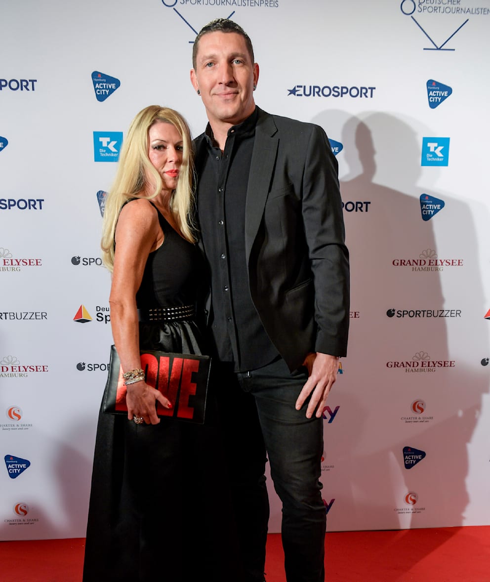Sie gibt ihm Stabilität: Stefan Kretzschmar mit Freundin Doreen 2019 bei der Verleihung des Deutschen Sportjournalisten-Preises