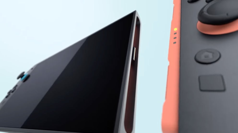 Die Joy Con 2 werden magnetisch an der Switch 2 befestigt