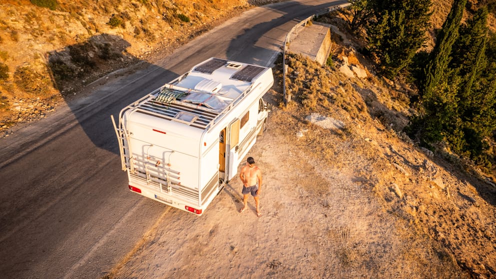 Mit dem Wohnmobil in Griechenland unterwegs? Eine kurze Pause, wie auf dem Bild, um ein Foto zu knipsen: ab sofort verboten