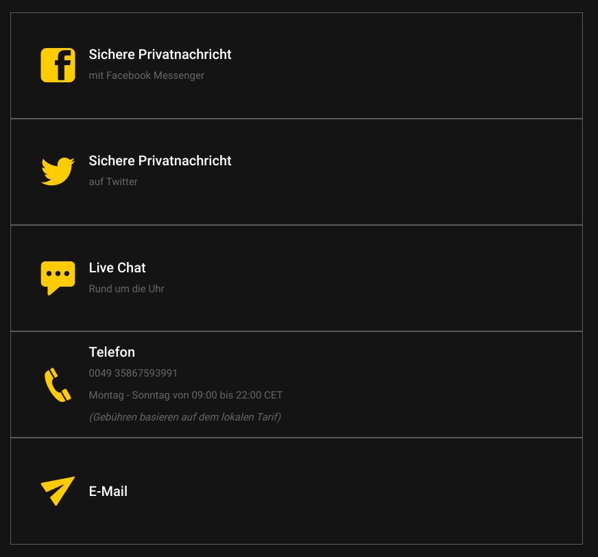 Bwin Kundensupport