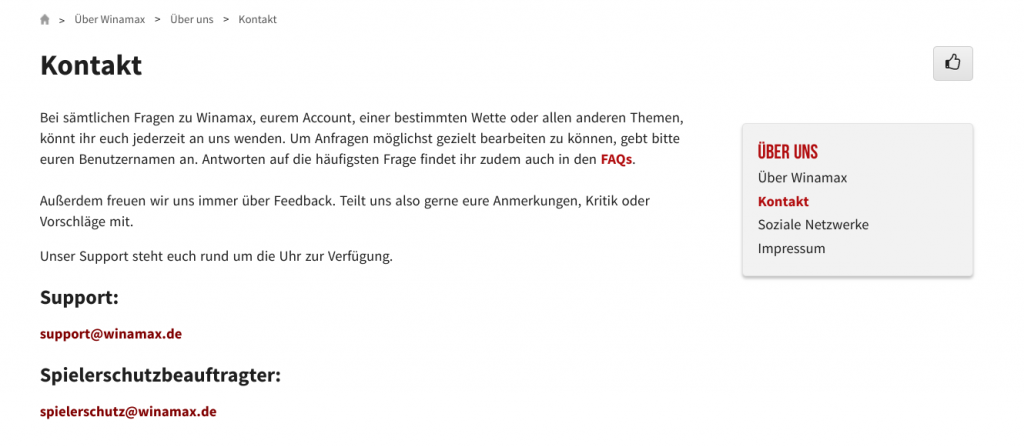 Winamax Kundensupport