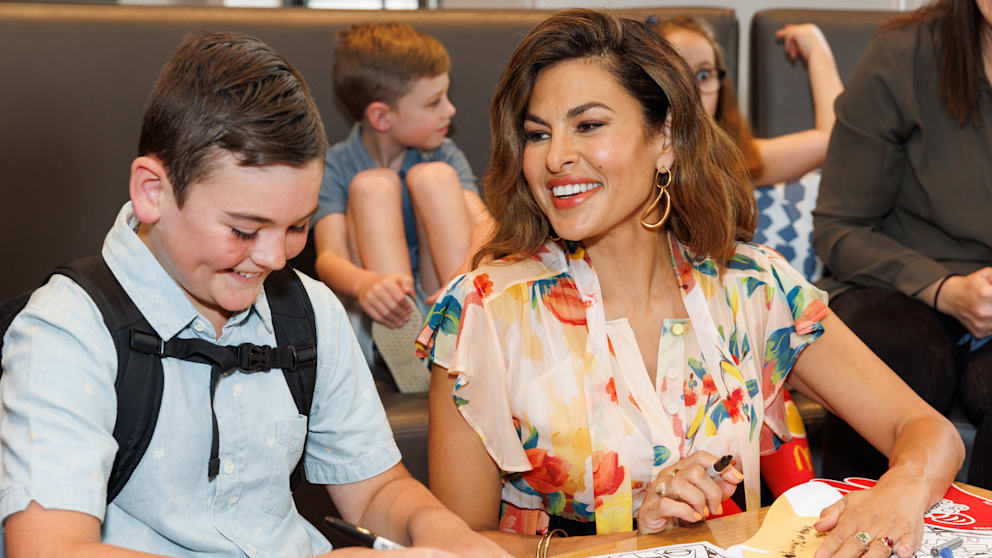 Hat ein Riesenherz für Kinder: die Hollywood-Schauspielerin Eva Mendes