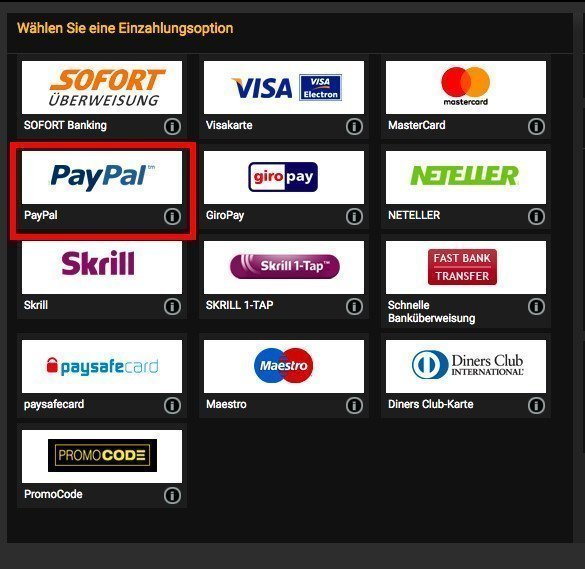 bwin Zahlungsmethoden