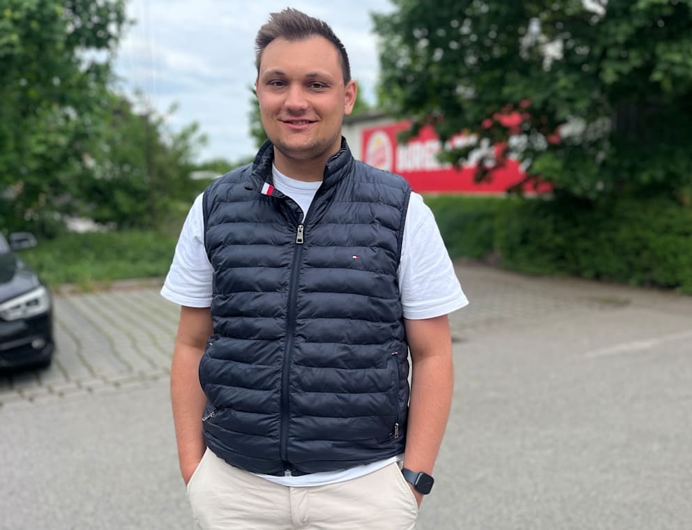 Kilian Grasser ist Kunde im Restaurant in Schweitenkirchen: „Mein Burger war sehr gut. Hier sieht alles aus wie bei Burger King“