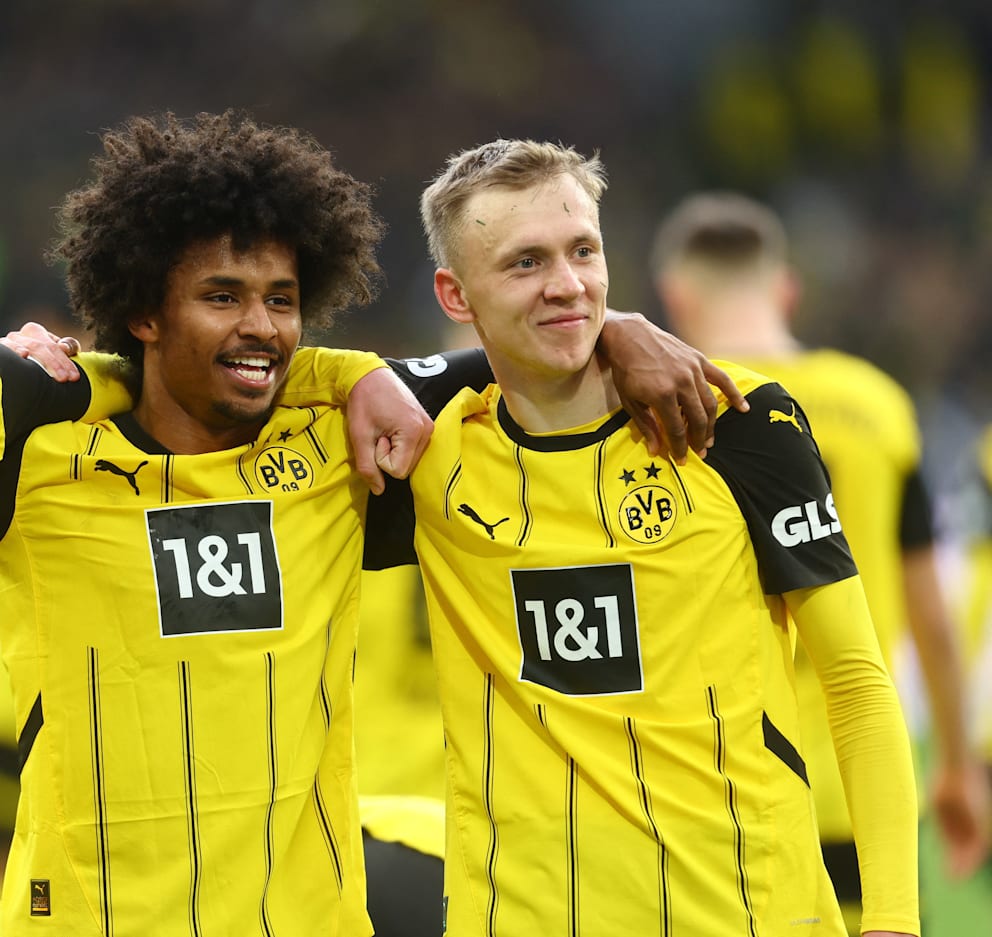 Maximilian Beier (22) und Karim Adeyemi (23) stehen beim BVB für