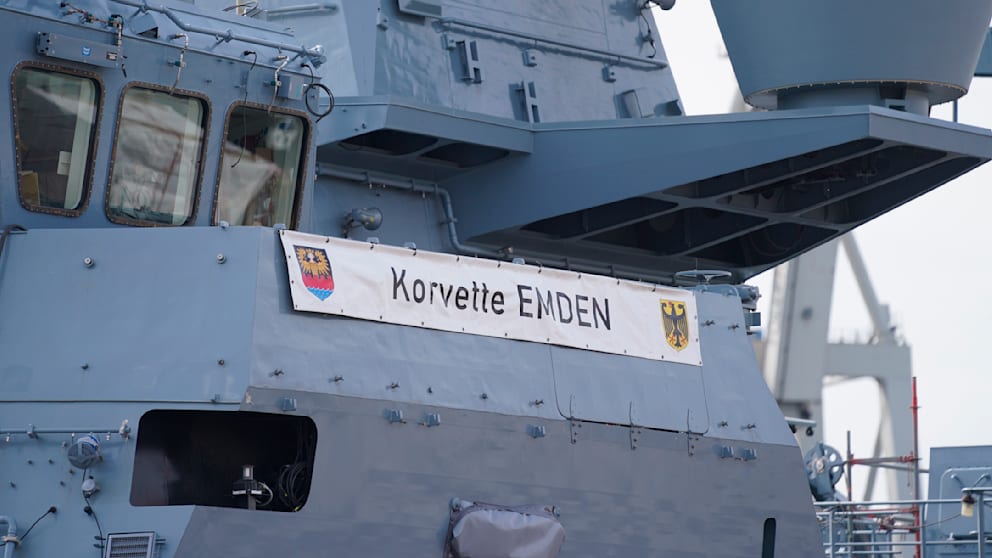 Im Mai 2024 wurde die Korvette auf den Namen „Emden“ getauft
