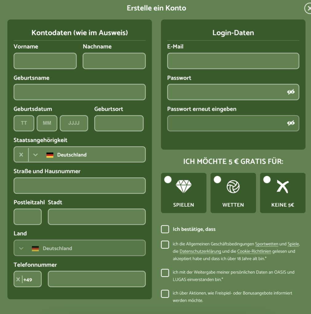 CrazyBuzzer Registrierung