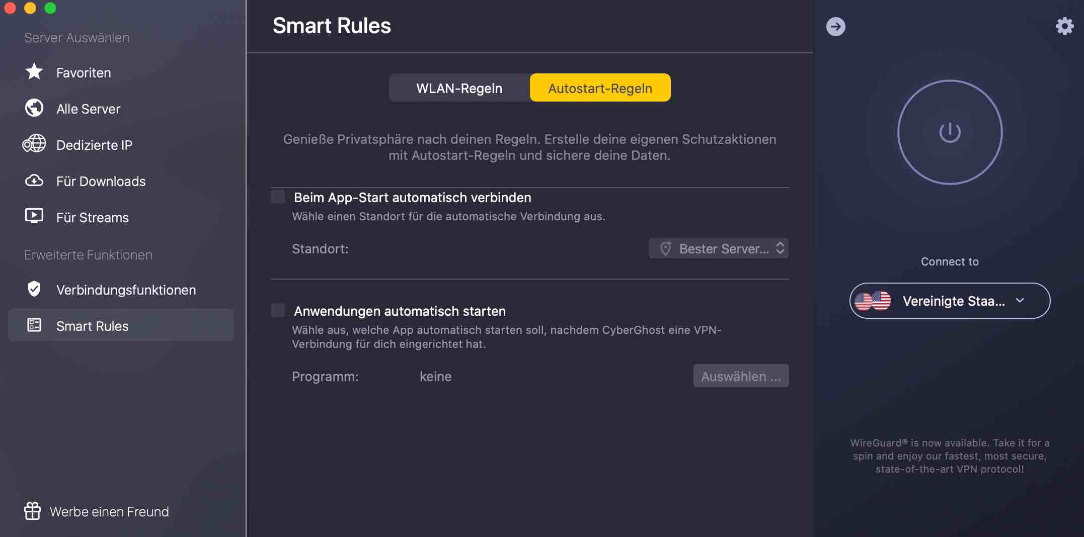 CyberGhost VPN Smart-Rules