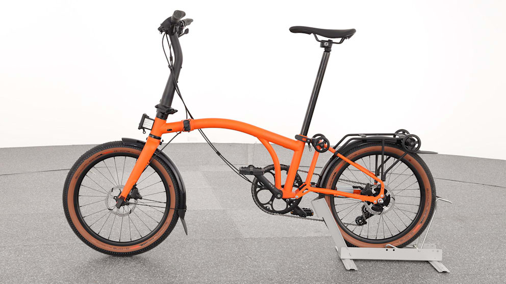 Im Test überzeugte das Brompton-Klapprad (G-Line( mit Fahrkomfort und Stabilität) – Note: 2,3 (gut)