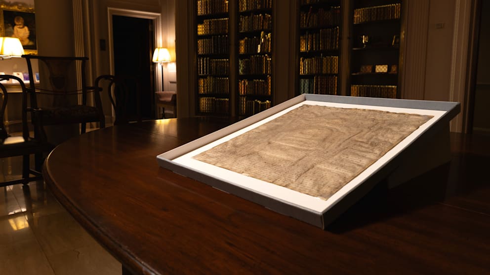 Für 27,50 Dollar erworben – und jetzt von kaum schätzbarem Wert: Die Magna Carta, wichtigster Vorläufer der britischen Verfassung