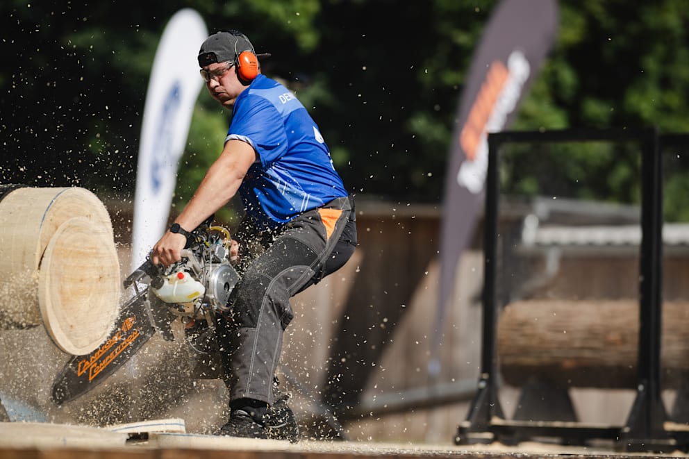 Die STIHL TIMBERSPORTS®-DACH-Meisterschaft findet statt am 17. Mai im Passionstheater Oberammergau