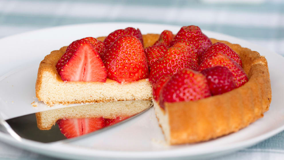 Beispiel Bild für einen leckeren Erdbeerkuchen