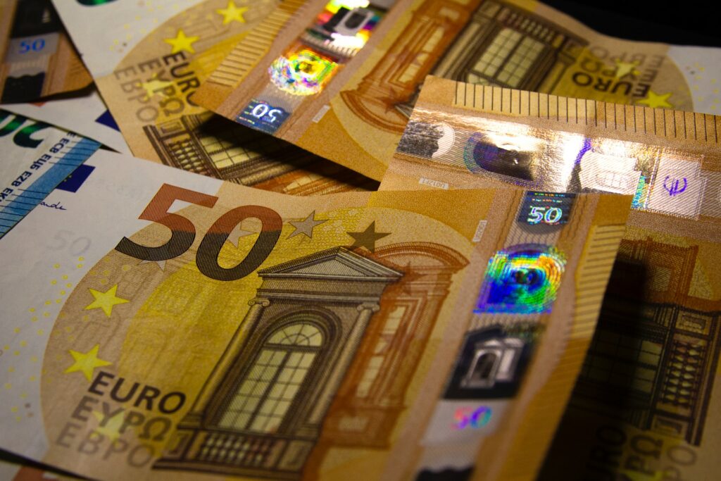 Fünfzig Euro Banknoten