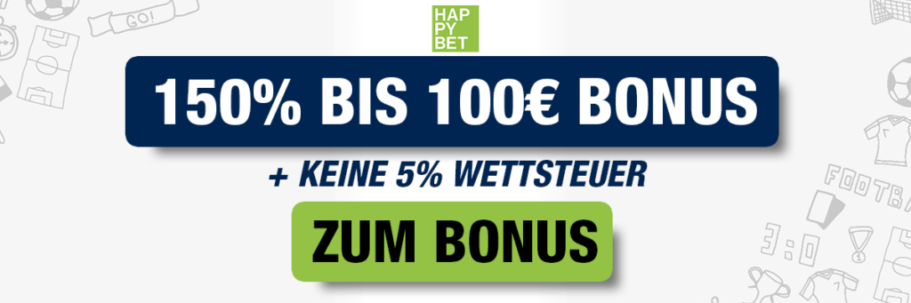 HAPPYBET Sportwetten Bonus