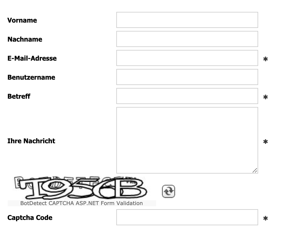 Interwetten Kontaktformular