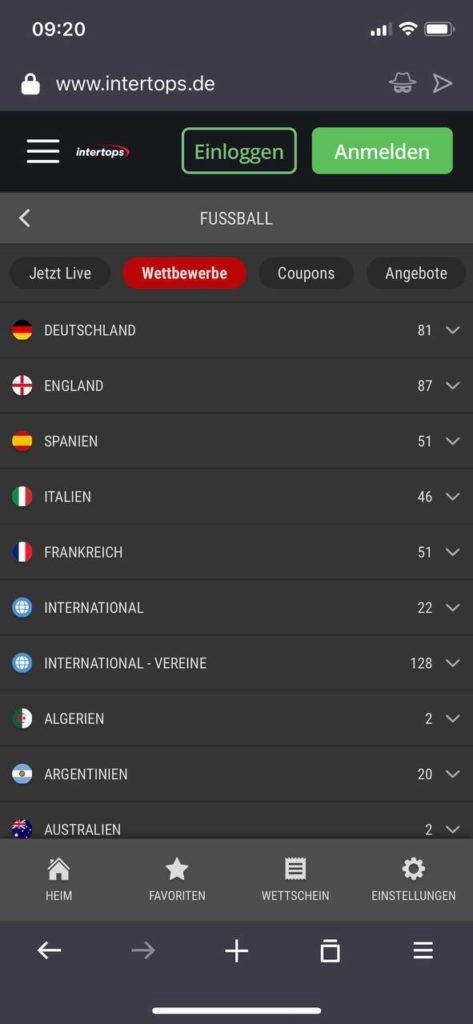 Intertops App