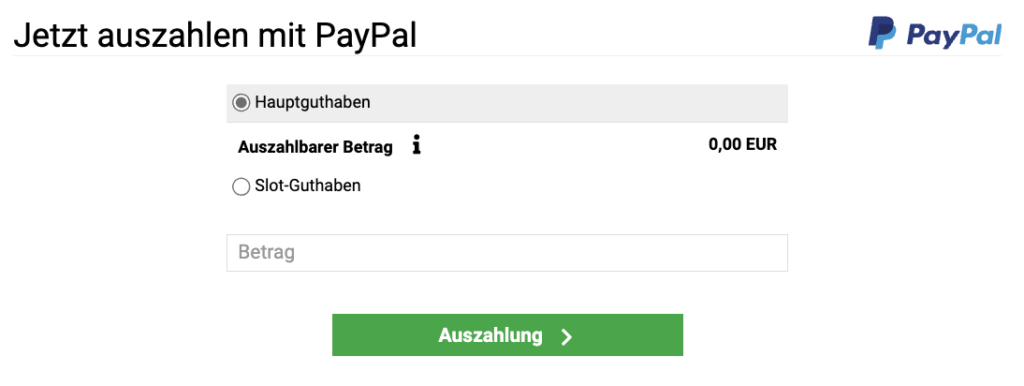 Interwetten PayPal Auszahlung