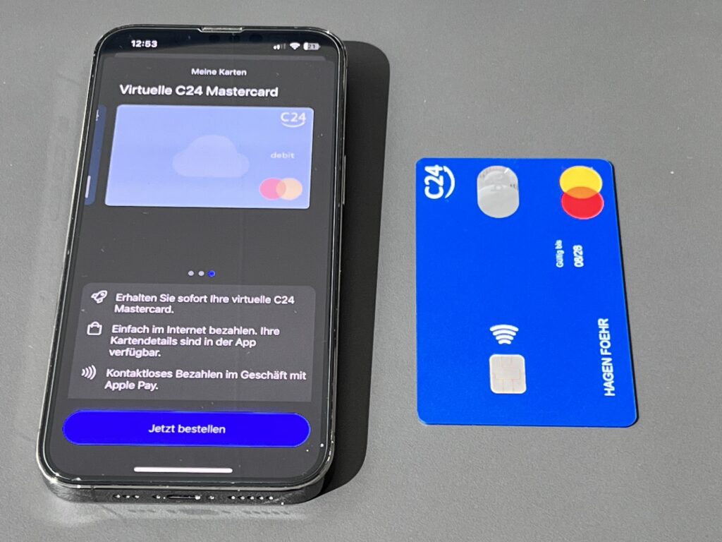 Virtuelle und physische C24 Kreditkarte