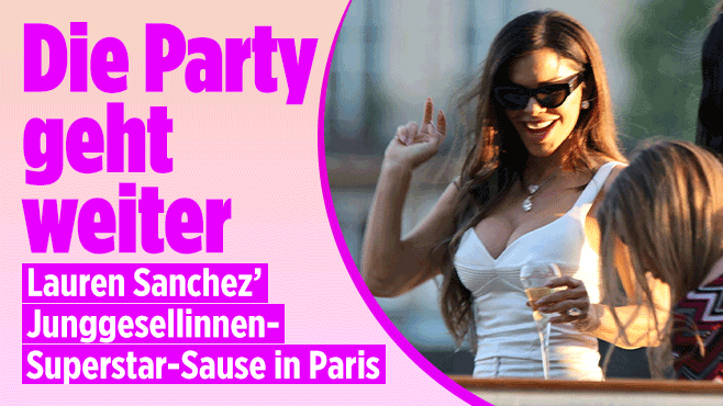 Katy Perry kam im Body zur Junggesellinnen-Sause der Bezos-Verlobten 