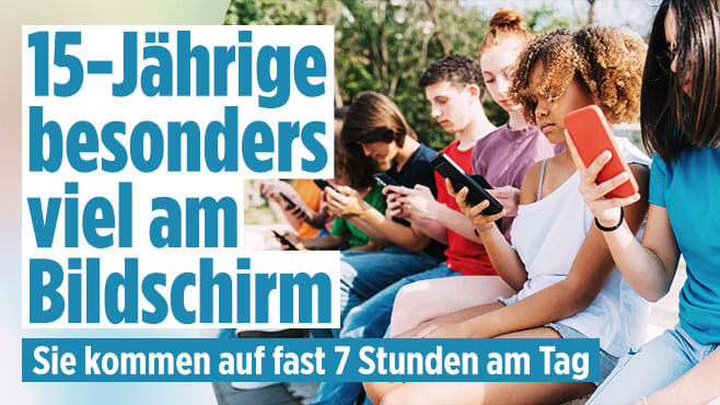 Studie warnt: Deutschlands Jugendliche sind besonders viel am Bildschirm