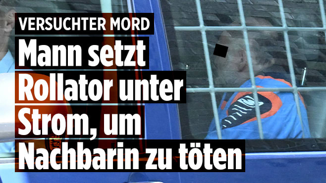 Urteil wegen versuchten Mordes: Mann setzt Rollator unter Strom, um Frau zu töten