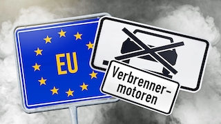 Symbolfoto für das Verkaufsverbot von Autos mit Verbrennungsmotor ab 2035 in der EU