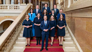 Fällt Ihnen etwas auf? Der rot-grüne Senat ausschließlich in Blau unterwegs
