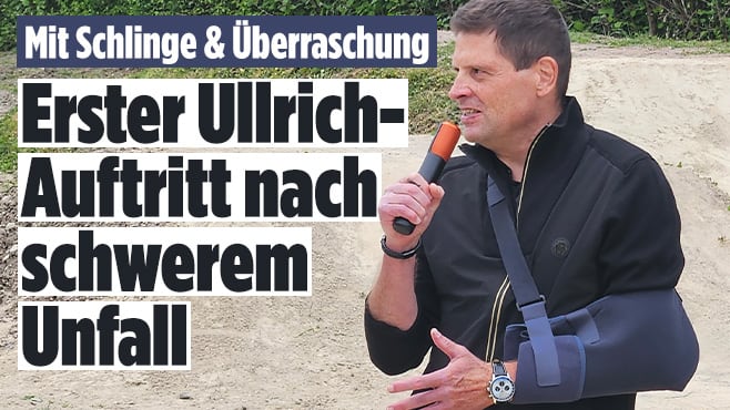 Jan Ullrich: Erster Auftritt nach schwerem Unfall mit Schlinge und Überraschung