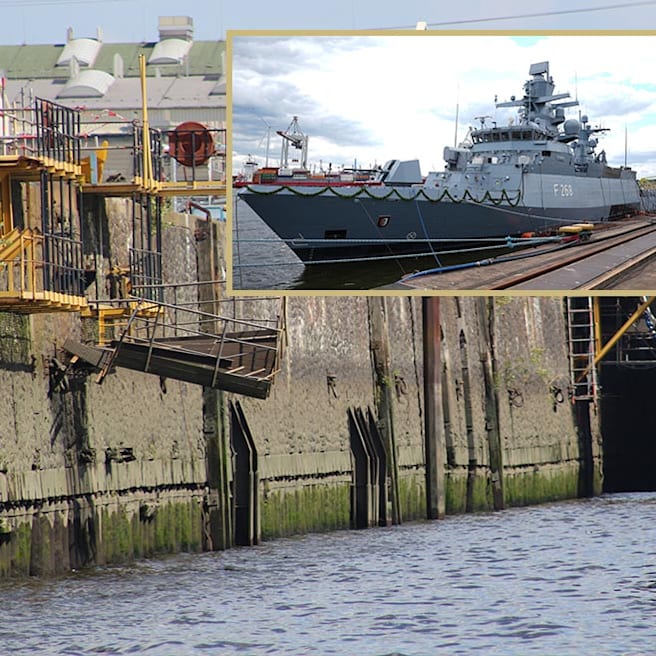 200 Mrd. für Rüstung, aber: Wichtigster Marine-Hafen bröckelt