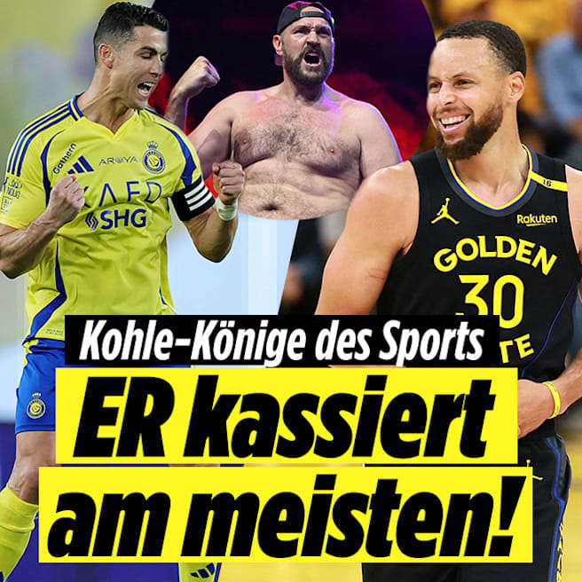 Die Kohle-Könige des Sports: Cristiano Ronaldo kassiert am meisten!