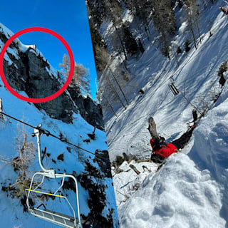 Mit Windel am Seil: Abgestürzter Skifahrer von Baum aus Felswand geholt