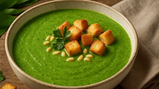 Rezept: Gesunde Bärlauch-Suppe ohne Zucker