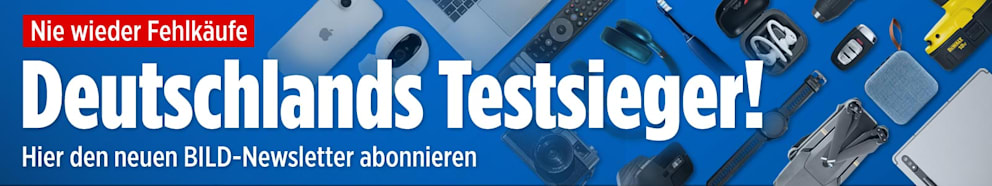Jetzt neu: Der Testsieger-Newsletter von BILD! Hier können Sie ihn abonnieren