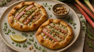 Rezept: Rhabarber-Galettes als zuckerfreies Frühstück