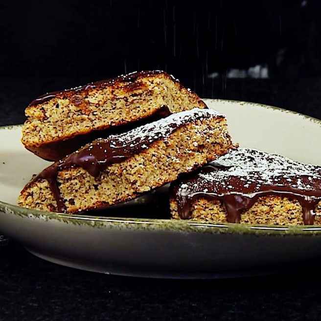 Mandel-Schoko-Schnitten für Weihnachten: Günstiges Back-Rezept