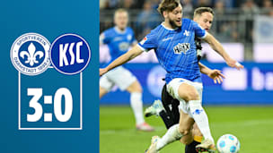 KSC kalt erwischt: Darmstadt-Fans feiern Tor-Party