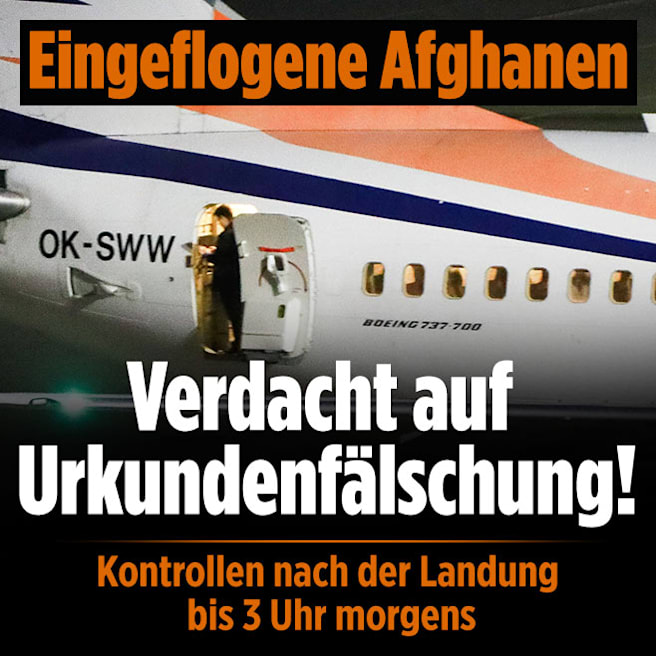 Nach Landung: Bundespolizei ermittelt gegen Afghanen