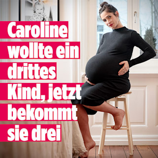 Die Mama mit der Mega-Murmel: Sie wollte ein drittes Kind, jetzt bekommt sie drei