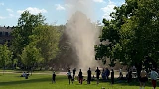 Wetter-Phänomen in Dresden: Riesige Windhose wirbelt durch Park