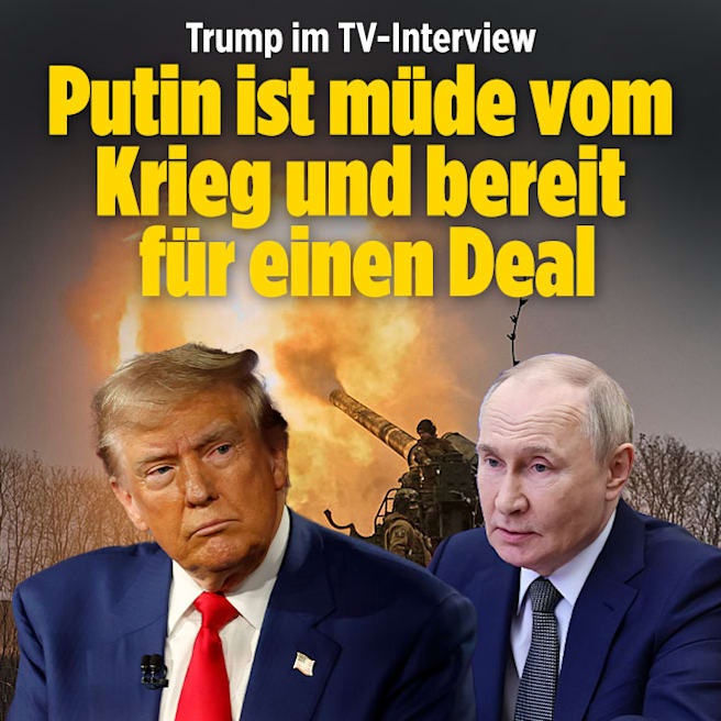 Trump sicher: Putin ist müde vom Krieg und bereit für einen Deal