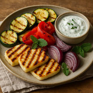 Grillrezept: Halloumi und Gemüse für eine gesunde Sommerparty