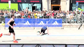 Kurz vor dem Ziel: Marathon-Läufer versagen plötzlich die Beine