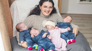 Seltene Vierlings-Geburt in Vechta: Wie Mama Vasilica den Alltag meistert