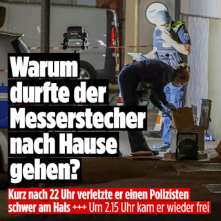 Berliner Polizist schwer verletzt: Warum durfte Messer-Mann nach Hause?